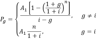 Formula Gradiente Geometrico