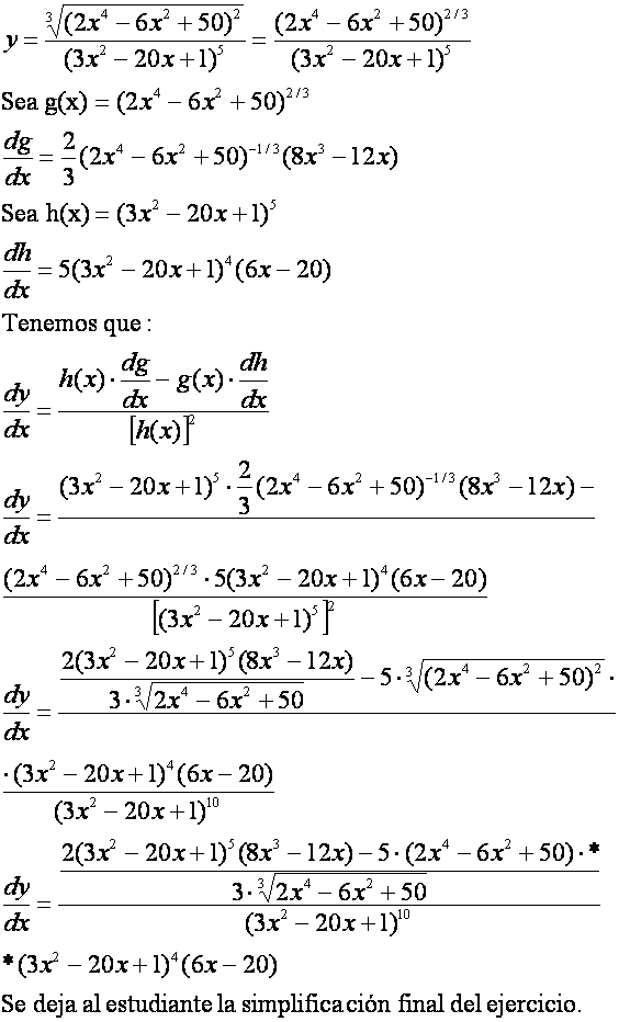 Ejercicios Resueltos De Calculo Derivadas